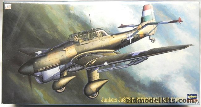 Hasegawa 1/48 Junkers Ju-87 B-2 Stuka Hungarian Air Force - (Ju87B2), JT128 plastic model kit