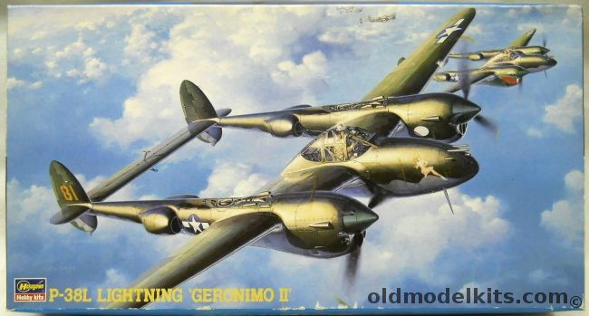 Hasegawa 1/48 P-38L Lightning Geronimo II - 459th FS 80th FG / 'Elsie' 49th FG / 'Putt Putt Maru' 5th AF 475 FG, JT2 plastic model kit