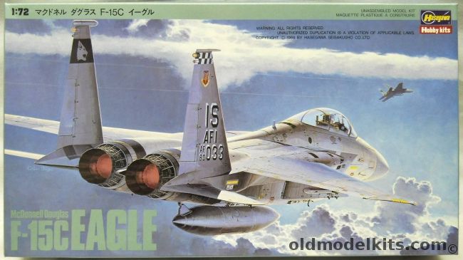 Hasegawa 1/72 McDonnell Douglas F-15C Eagle - USAF 57th FIS / 18th TFW PACAF / 32nd TFS USAFE / 36th TFW USAFE - (F-15), K25 plastic model kit