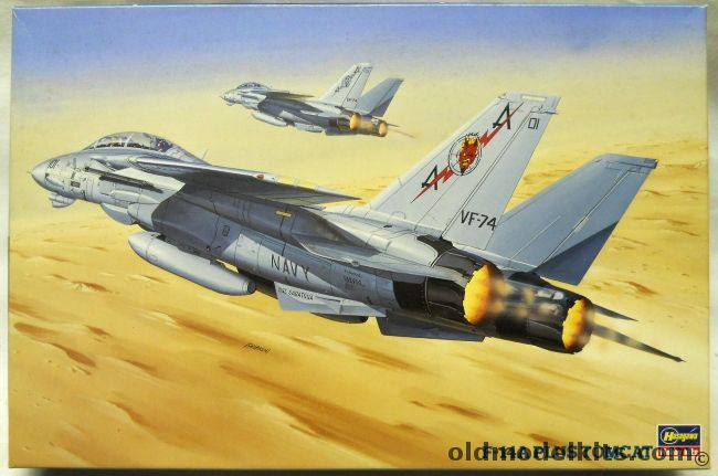 Hasegawa 1/72 F-14A Plus Tomcat - US Navy VF-74 Bedevilers / VF-143 Puking Dogs, KT2 plastic model kit