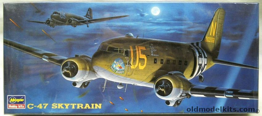 Hasegawa 1/200 C-47  Skytrain - USAAF Buzz Buggy D-Day 81st Sq 436 TCG 1944 / 94th Sq 439 TCG 1944, MX4 plastic model kit