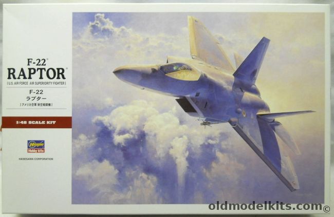 Hasegawa 1/48 Lockheed F-22 Raptor Plus Many Aftermarket Detail Sets, PT45 plastic model kit