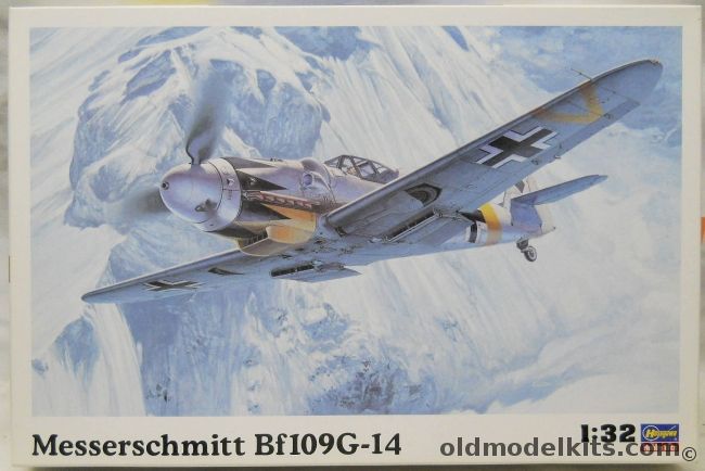 Hasegawa 1/32 Messerschmitt Bf-109 G-14  With Quickboost Exhaust - (Bf109G14), ST18 plastic model kit