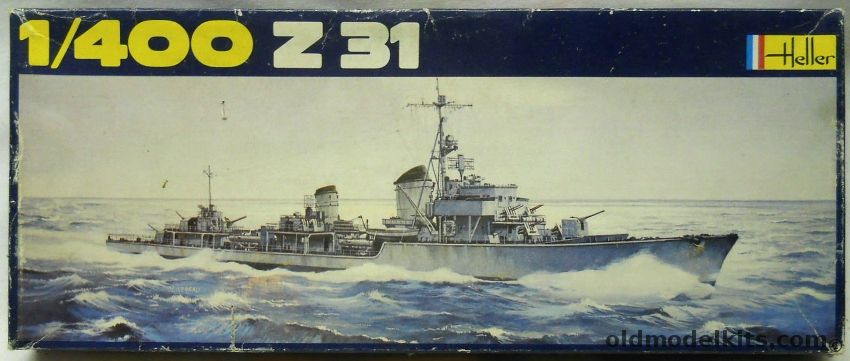 Heller 1/400 Z31 Destroyer - 1942, 1048 plastic model kit