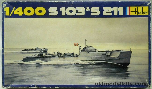 Heller 1/400 S-103 And S-211 - German WWII Schnellbootes Fast Torpedo Boats - (S103 S211), 1057 plastic model kit