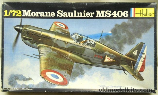 Heller 1/72 Morane Saulnier MS-406 - 1 Esc du G.C. 1/3 France 1939, 213 plastic model kit