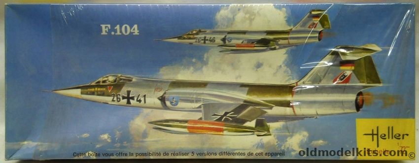 Heller 1/72 F-104 Starfighter - F-104G / TF-104G / CF-104, 273 plastic model kit