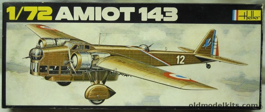 Heller 1/72 Amiot 143 Bomber, 390 plastic model kit