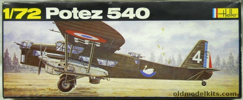 Heller 1/72 Potez 540 Bomber, 395 plastic model kit