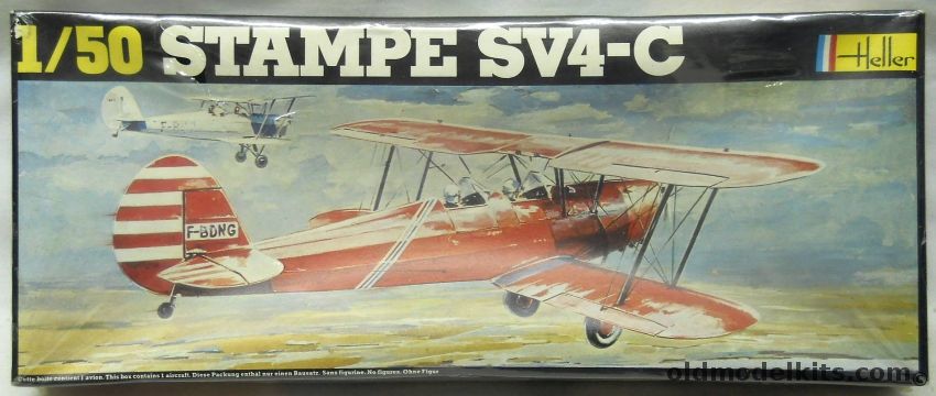 Heller 1/50 Stampe SV4-C - (SV-4), 406 plastic model kit