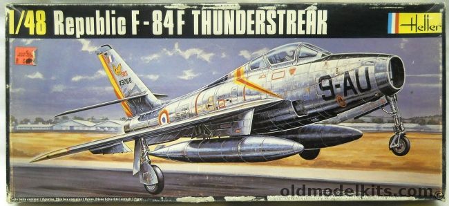 Heller 1/48 Republic F-84F Thunderstreak - French / Luftwaffe / Belgian Air Forces, 554 plastic model kit