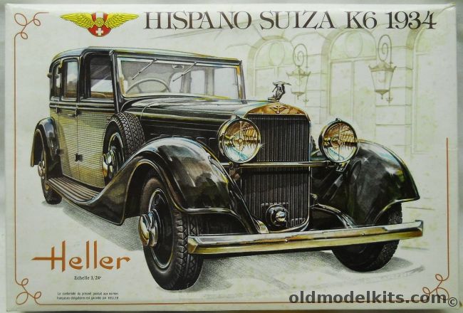 Heller 1/24 Hispano Suiza K6 1934, 733 plastic model kit