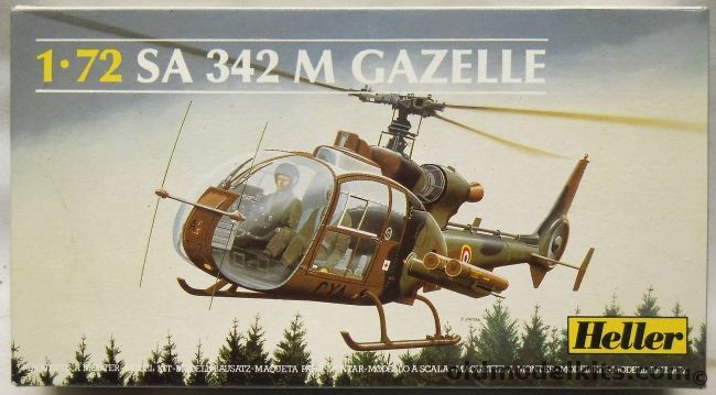 Heller 1/72 SA-342 M Gazelle - France or Great Britain, 80284 plastic model kit