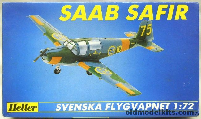 Heller 1/72 Saab 91 Safir - Sweden, 80287 plastic model kit