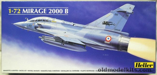 Heller 1/72 TWO Mirage 2000B - Two-Seat Interceptor Or Attack Aircraft, 80322 plastic model kit