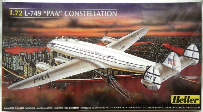 Heller 1/72 Lockheed L-749 Constellation Pan Am, 80381 plastic model kit