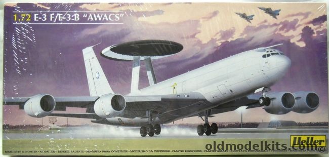 Heller 1/72 E-3F / E-3B  AWACS - E-3B USAF 965th Tinker AFB 1990 or French Air Force E-3F No. 201 'Le Coq' 36eme EDCA Avord 1995, 80383 plastic model kit