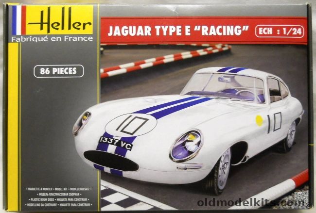 Heller 1/24 Jaguar E Type Racing - Cunningham/Kimberley 24 Hours Of Le Mans 1962, 80783 plastic model kit