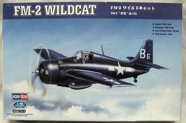 Hobby Boss 1/48 FM-2 Wildcat - (F4F), 80330 plastic model kit