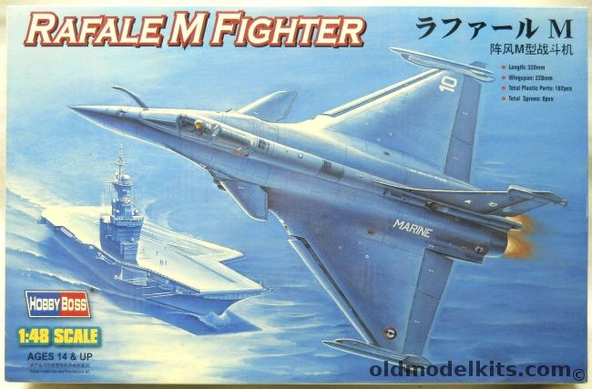 Hobby Boss 1/48 Rafale M Fighter - French Navy, 80319 plastic model kit
