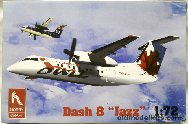 Hobby Craft 1/72 Dash 8 Jazz - DHC-8 - Air Canada Or US Airways Express, HC1345 plastic model kit