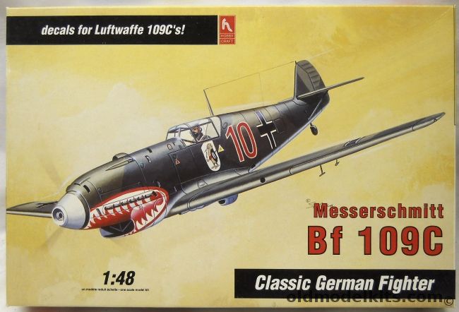 Hobby Craft 1/48 Messerschmitt Bf-109C - 2/JG71 Germany 1939, HC1567 plastic model kit