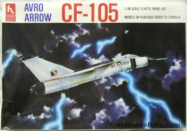 Hobby Craft 1/48 Avro CF-105 Arrow, HC1651 plastic model kit