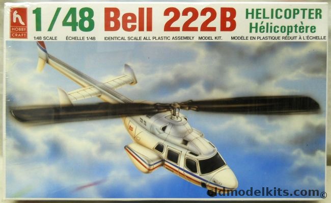 Hobby Craft 1/48 Bell 222B, HC2401 plastic model kit