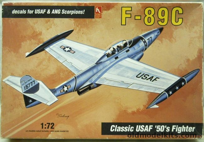 Hobby Craft 1/72 Northrop F-89C Scorpion - USAF or Montana ANG, HC1373 plastic model kit