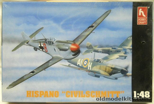 Hobby Craft 1/48 Hispano CivilSchmitt - HA-1112 Buchon, HC1523 plastic model kit