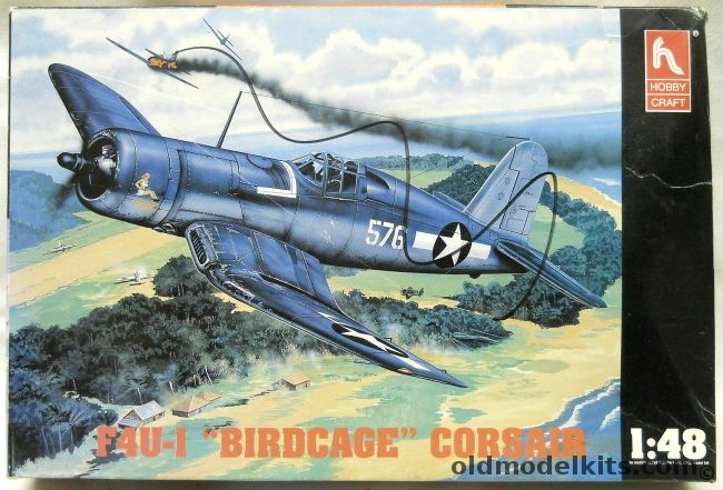 Hobby Craft 1/48 F4U-1 Corsair Birdcage - US Marines VMF222 'Marines Dream' Bougainville December 1943 / VMF124 Guadalcanal May 1943, HC1525 plastic model kit