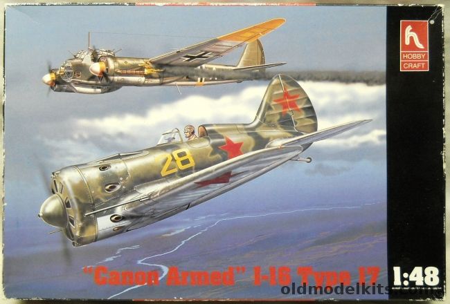 Hobby Craft 1/48 Polikarpov I-16 Type 17 Cannon Armed - Leningrad Area Summer 1941 / 4th IAP Baltic Fleet Early 1942, HC1536 plastic model kit