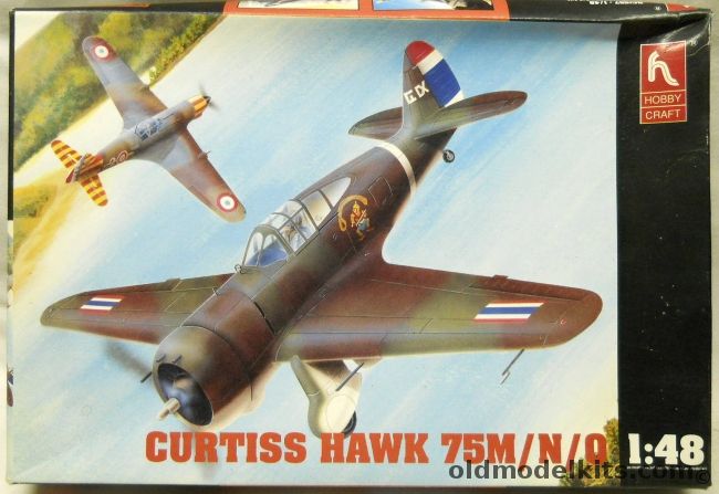 Hobby Craft 1/48 Hawk 75 M/N/O - Chinese Air Force / Thailand / Argentina 1943 or 1947, HC1557 plastic model kit