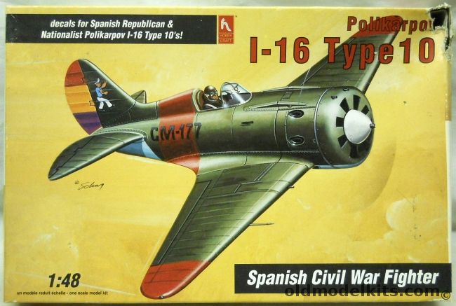 Hobby Craft 1/48 Polikarpov I-16 Type 10, HC1575 plastic model kit