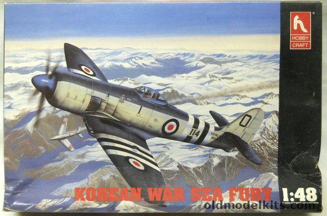 Hobby Craft 1/48 Korean War Hawker Sea Fury - FBII / FB50  Royal Navy No. 802 Sq August 1952 / Royal Netherlands Navy No. 3 Squadron Oct 1955, HC1531 plastic model kit