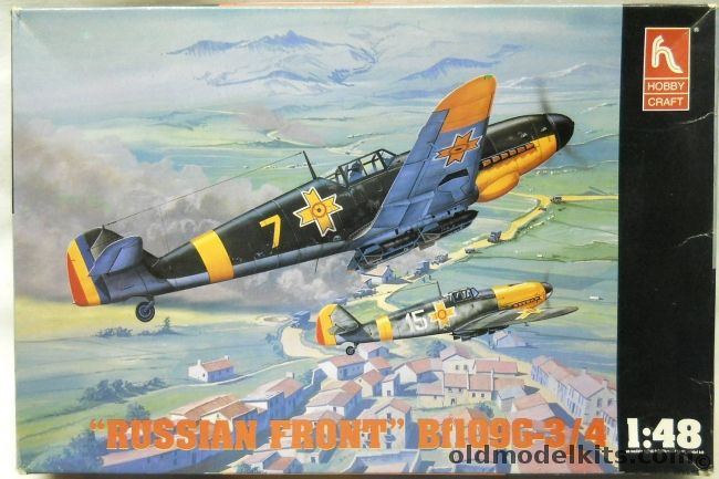 Hobby Craft 1/48 Messerschmitt Bf-109 G-3/4 - G-4 Trop 8/JG 53 Sicily 1943 / G-4 3/JG3 1942 / G-3 Romanian Air Force 1942 - (Bf109g3), HC1543 plastic model kit