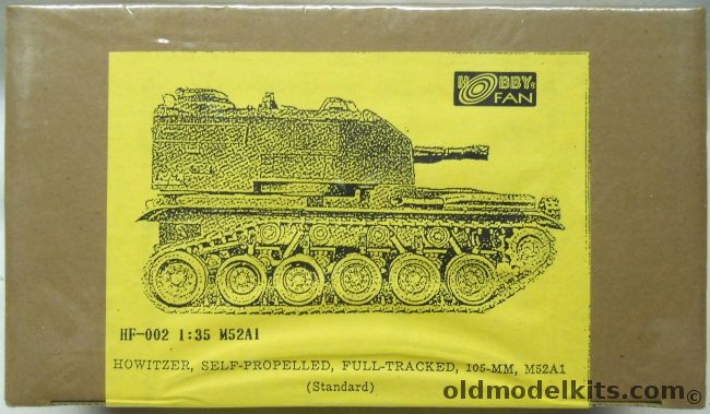 Hobby Fan 1/35 M52A1 - Howitzer Self-Propelled Full Tracked 105mm Gun, HF-002 plastic model kit