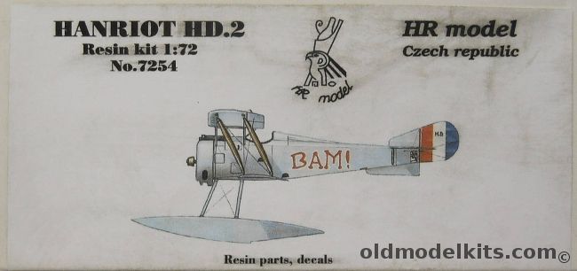 HR Model 1/72 Hanriot HD-2, 7254 plastic model kit