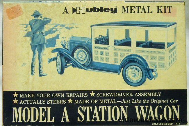 Hubley 1/20 Ford Model A Woody Station Wagon, 4858 plastic model kit