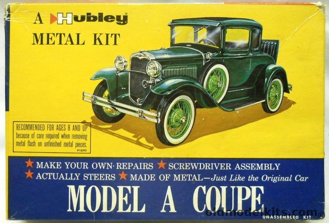 Hubley 1/20 Ford Model A Coupe, 4861 plastic model kit