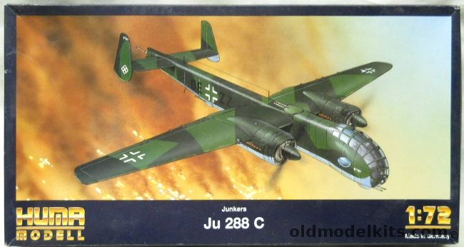 Huma Model 1/72 Junkers Ju-288 C - (Ju288C), 6001 plastic model kit