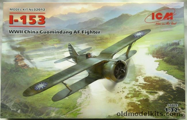 ICM 1/32 I-153 - WWII China Guomindang Air Force Fighter, 32012 plastic model kit