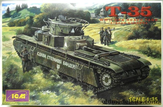 ICM 1/35 T-35 WWII Heavy Tank - Stepan Bandera, 35042 plastic model kit