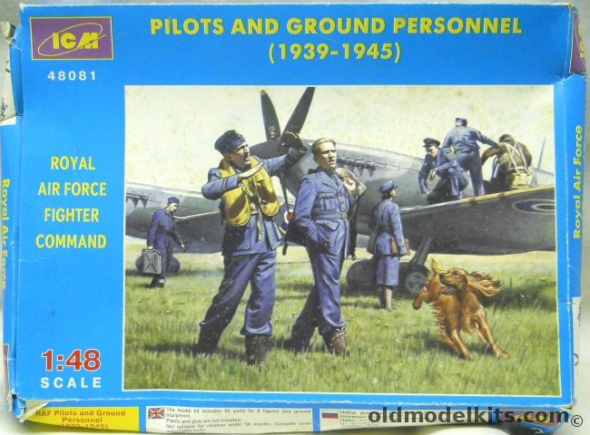 ICM 1/48 Royal Air Force Fighter Command Pilots And Ground Personnel 1939-1945, 48081 plastic model kit