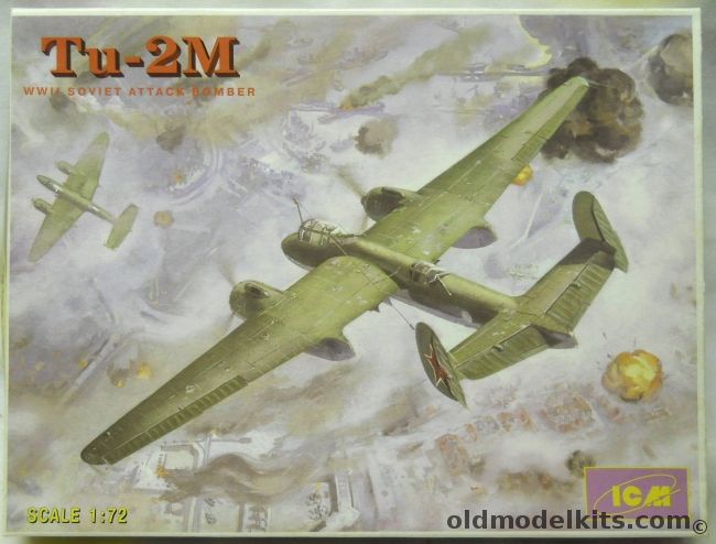 ICM 1/72 Tu-2M World War II Soviet Bomber - Decals For USSR, 72033 plastic model kit