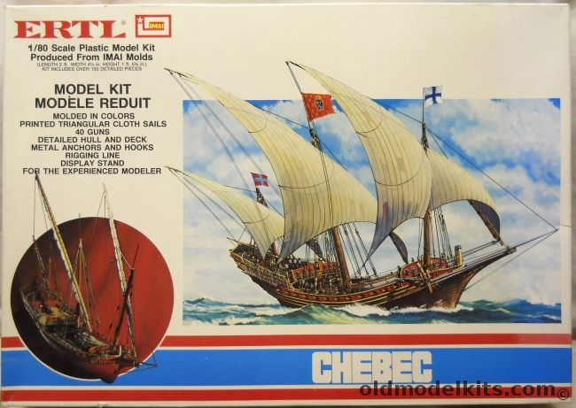 Imai 1/80 Chebec 1750 24 Gun Warship, 8065 plastic model kit