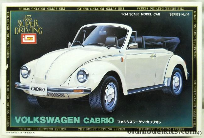 Imai 1/24 Volkswagen Cabrio Beetle - Motorized / Working Headlights, B882-700 plastic model kit