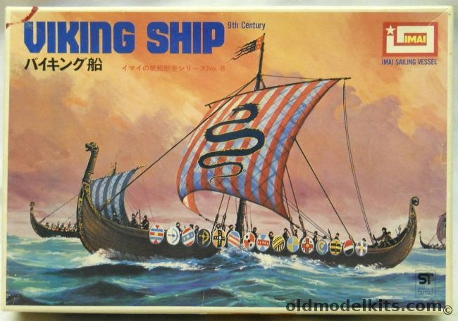 Imai 1/90 Viking Ship 9th Century, B-292 plastic model kit