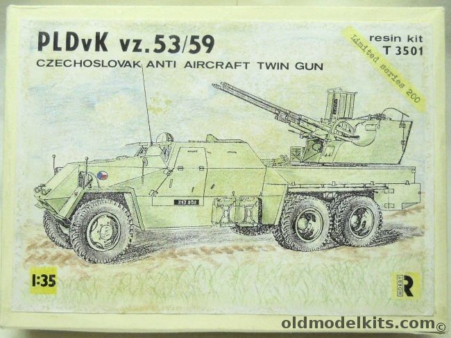 IR Hobby 1/35 PLDvK vz. 53/59 Czechoslovak Anti-Aircraft Twin Gun = M53/59 Twin 30mm SPAAG On A Praga V35 Chassis - Late 1950s To Present, T3501 plastic model kit