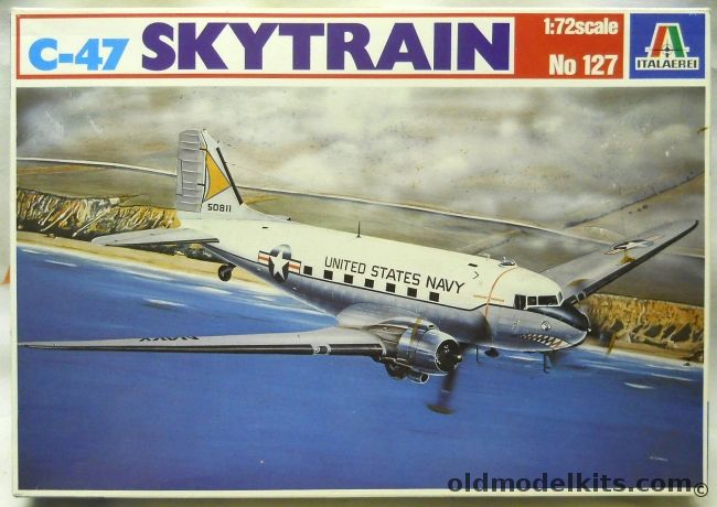 Italaerei 1/72 Douglas C-47 Skytrain - R4D US Navy 1951 or MkIII RAF Normandy 1944, 127 plastic model kit